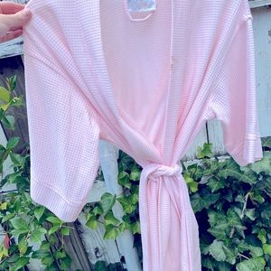 Pink bath robe